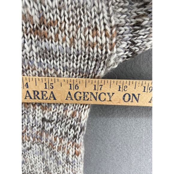 Chelsea 28 Sweater Womens XXS Turtleneck Ivory Marbeled Long Sleeve Wool Blend - Picture 8 of 11